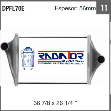 POST ENFRIADOR FREIGHTLINER COLUMBIA 85-11 56 MM